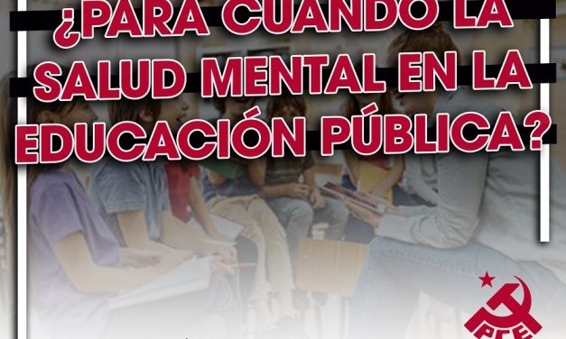 El PCE de la Región de Murcia reivindica la salud mental en la educación pública